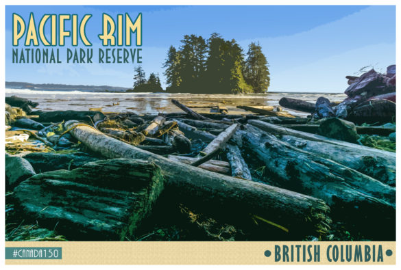 Pacific Rim National Park Reserve Retro Advertising